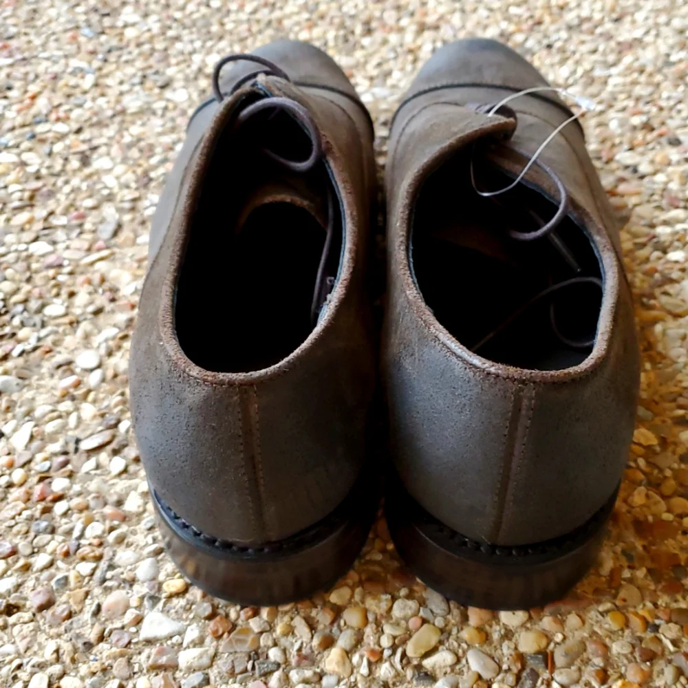Thursday Boot Company Executive Shoes In Distressed Dark Brown
